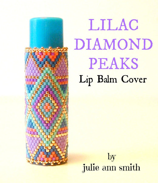LILAC DIAMOND PEAKS Lip Balm Cover Pattern