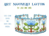 ART NOUVEAU LOTUS Bracelet Pattern