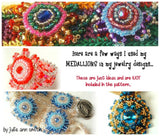 MEDALLIONS Bead Crochet Bead Embroidery Bracelet Pattern