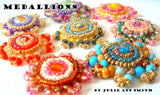 MEDALLIONS Bead Crochet Bead Embroidery Bracelet Pattern