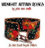 MIDNIGHT AUTUMN ROSES Bracelet Pattern