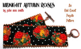 MIDNIGHT AUTUMN ROSES Bracelet Pattern