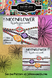 MOONFLOWER Brick Stitch Motif Super Duos Bracelet Band Pattern