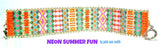 NEON SUMMER FUN Bracelet Pattern