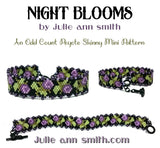 NIGHT BLOOMS Skinny Mini Bracelet Pattern