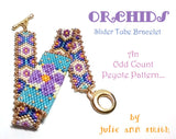 ORCHIDS SLIDER Bracelet Pattern