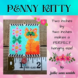 PENNY KITTY Odd Count Peyote Hanger Ornament Pattern