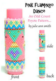 PINK FLAMINGO DANCE Lip Balm Cover Pattern