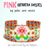 PINK GERBERA DAISIES Bracelet Pattern