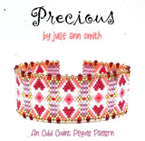 PRECIOUS Bracelet and Brick Stitch Earring Pattern