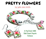 PRETTY FLOWERS Peytwist and Odd Count Peyote Pattern