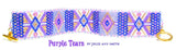 PURPLE TEARS Bracelet Pattern