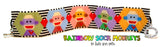 RAINBOW SOCK MONKEYS Bracelet Pattern