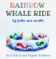 WHALE RIDE/RAINBOW WHALE RIDE Skinny Mini Bracelet Pattern