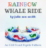 WHALE RIDE/RAINBOW WHALE RIDE Skinny Mini Bracelet Pattern
