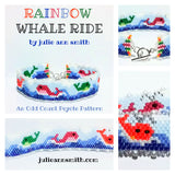 WHALE RIDE/RAINBOW WHALE RIDE Skinny Mini Bracelet Pattern