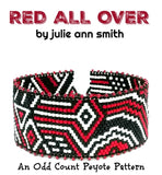 RED ALL OVER Bracelet Pattern
