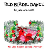 RED BIRDIE DANCE Bracelet Pattern