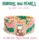 RIBBONS and PEARLS Bracelet Pattern