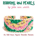 RIBBONS and PEARLS Bracelet Pattern