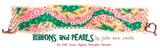 RIBBONS and PEARLS Bracelet Pattern