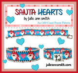 SANTA HEARTS Bracelet Pattern
