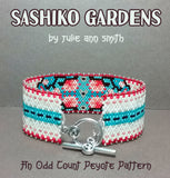 SASHIKO GARDENS Bracelet Pattern
