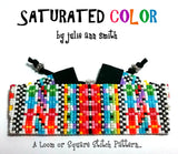 SATURATED COLOR Square Stitch or Loom Bracelet Pattern