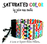 SATURATED COLOR Square Stitch or Loom Bracelet Pattern