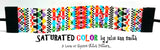 SATURATED COLOR Square Stitch or Loom Bracelet Pattern