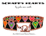 SCRAPPY HEARTS Skinny Mini Bracelet Pattern