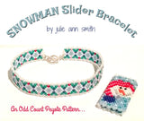 SNOWMAN Slider Bracelet Pattern