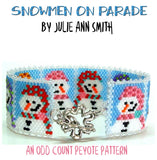 SNOWMEN ON PARADE Bracelet Pattern