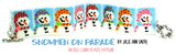 SNOWMEN ON PARADE Bracelet Pattern