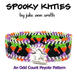 SPOOKY KITTIES Bracelet and Earring Pattern