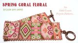 SPRING CORAL FLORAL Bracelet Pattern
