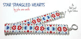 STAR SPANGLED HEARTS Skinny Mini Bracelet Pattern
