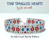 STAR SPANGLED HEARTS Skinny Mini Bracelet Pattern