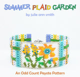 SUMMER PLAID GARDEN Bracelet Pattern