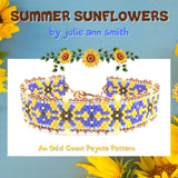 SUMMER SUNFLOWERS Skinny Mini Bracelet Pattern