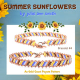 SUMMER SUNFLOWERS Skinny Mini Bracelet Pattern