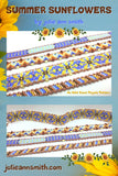 SUMMER SUNFLOWERS Skinny Mini Bracelet Pattern