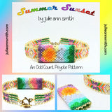 SUMMER SUNSET Skinny Mini Slider Bracelet Pattern
