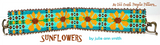 SUNFLOWERS Bracelet Pattern