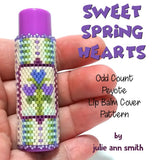 SWEET SPRING HEARTS Lip Balm Cover Pattern
