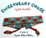SWEETHEART CHASE Square Stitch or Loom Bracelet Pattern
