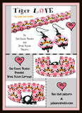 TIGER LOVE Bracelet Pattern and Brick Stitch Earring Pattern