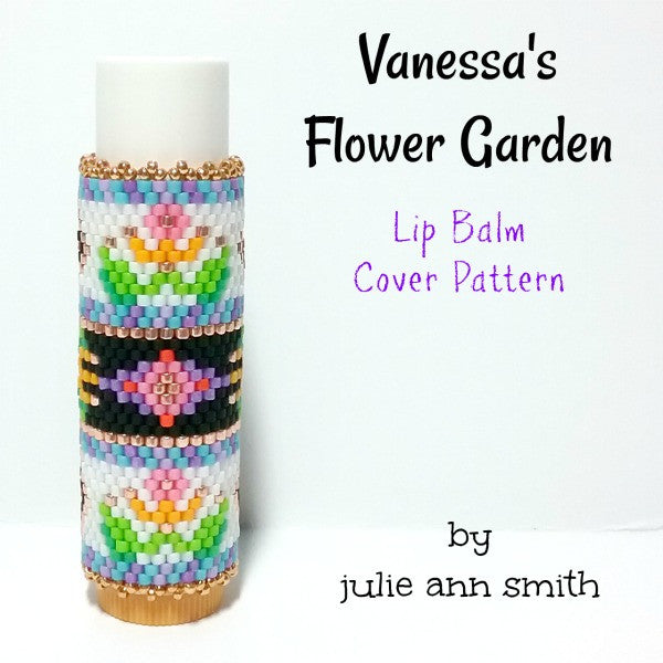VANESSA'S FLOWER GARDEN Lip Balm Cover Pattern