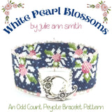 WHITE PEARL BLOSSOMS Bracelet Pattern