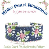 WHITE PEARL BLOSSOMS Bracelet Pattern